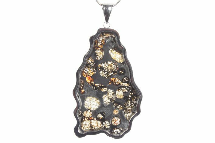 Sericho Pallasite Meteorite Pendant - Kenya #351392